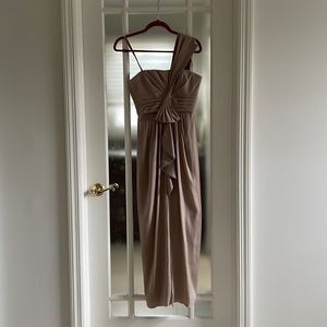 BCBG champagne gown!